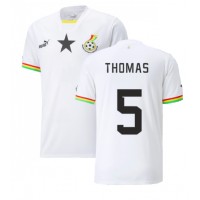 Ghana Thomas Partey #5 Fußballbekleidung Heimtrikot WM 2022 Kurzarm